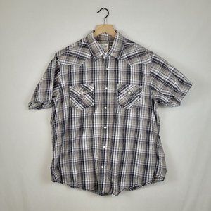 Urban Pipeline Men's Short Sleeve Pearl Snap Shirt - Size XL